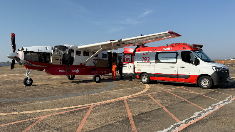Paciente que sofreu AVC durante viagem é levado de Divinópolis de volta para a Paraíba