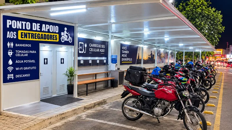 Motoristas de aplicativo vão ter ponto de apoio em Divinópolis