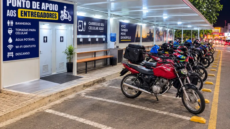 Câmara aprova criação de pontos de apoio para entregadores e mototaxistas 