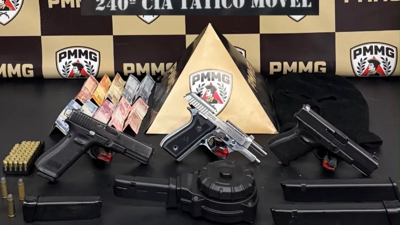 Polícia Militar apreende 112 armas de fogo no ano de 2026 em Divinópolis