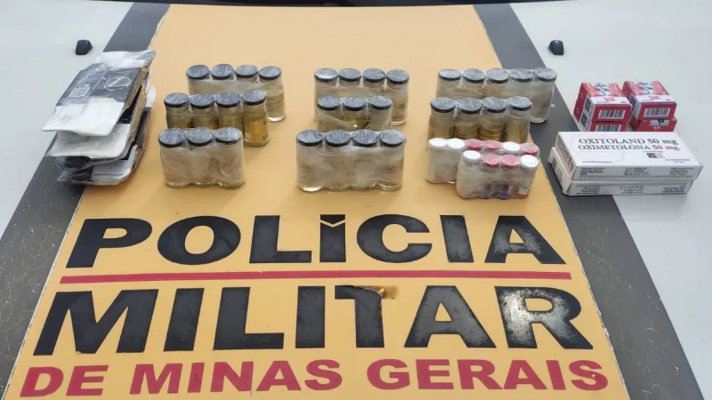 Homem é preso com 41 frascos de anabolizantes na MG-050, em Divinópolis