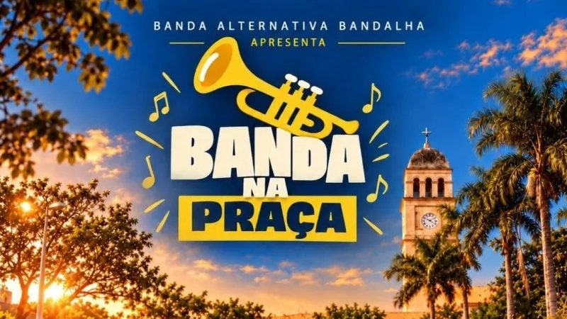 Praça do Santuário recebe ‘Banda Alternativa Bandalha’