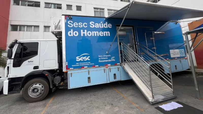 Unidade móvel do Sesc oferece consultas e exames gratuitos para homens em Divinópolis