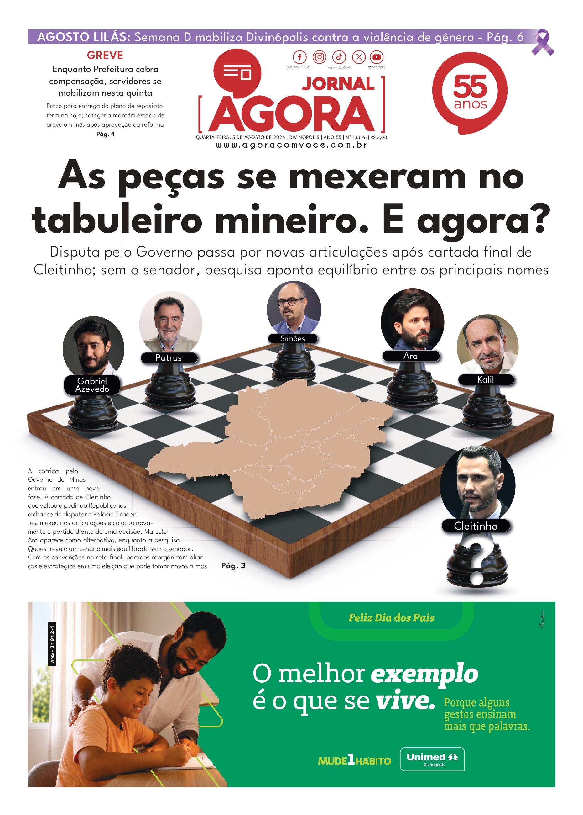 Capa — Jornal Impresso - 05/08/2026