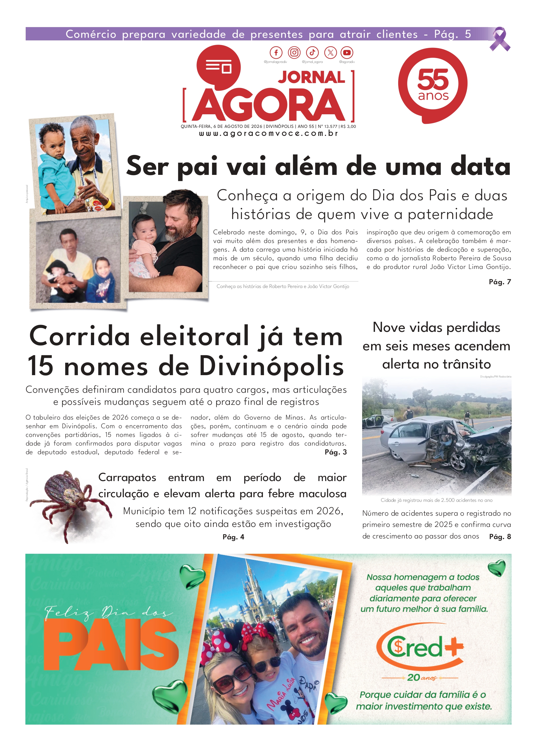 Capa — Jornal Impresso - 06/08/2026