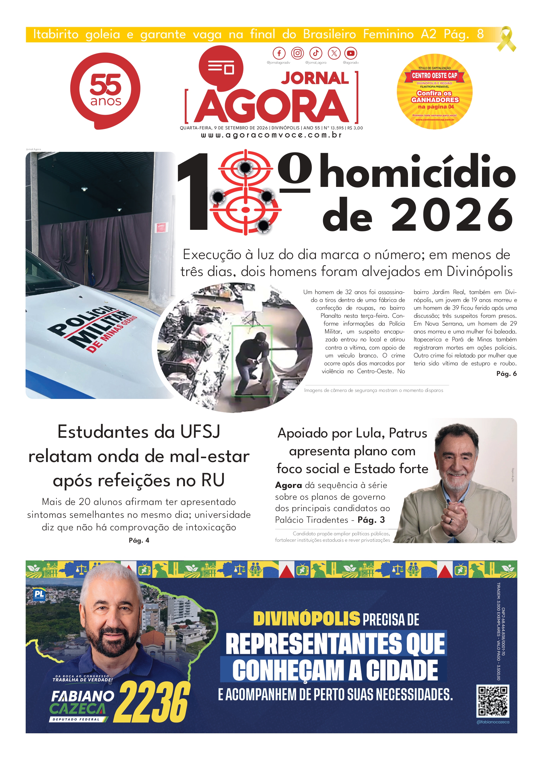 Capa — Jornal Impresso - 09/09/2026