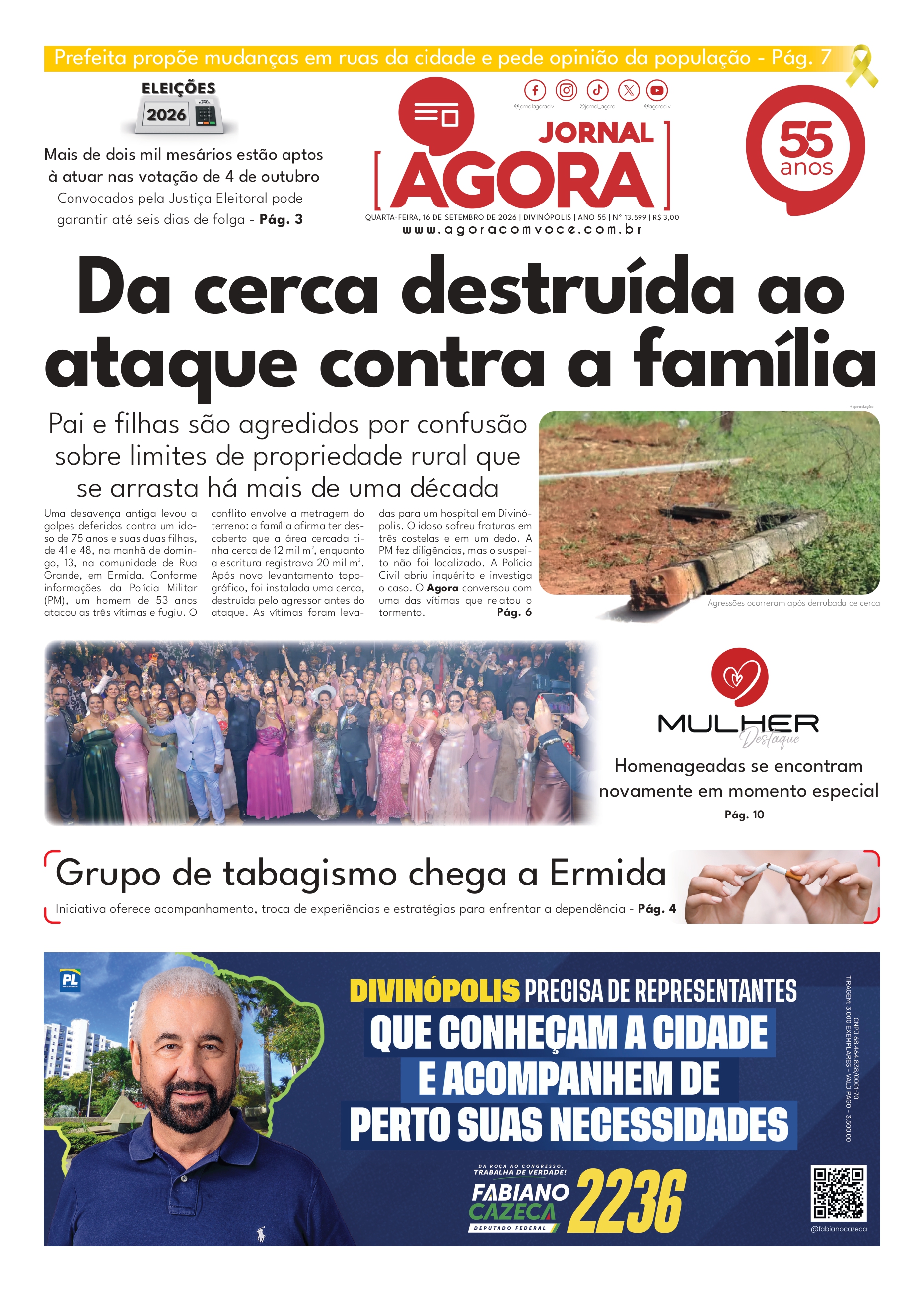 Capa — Jornal Impresso - 16/09/2026