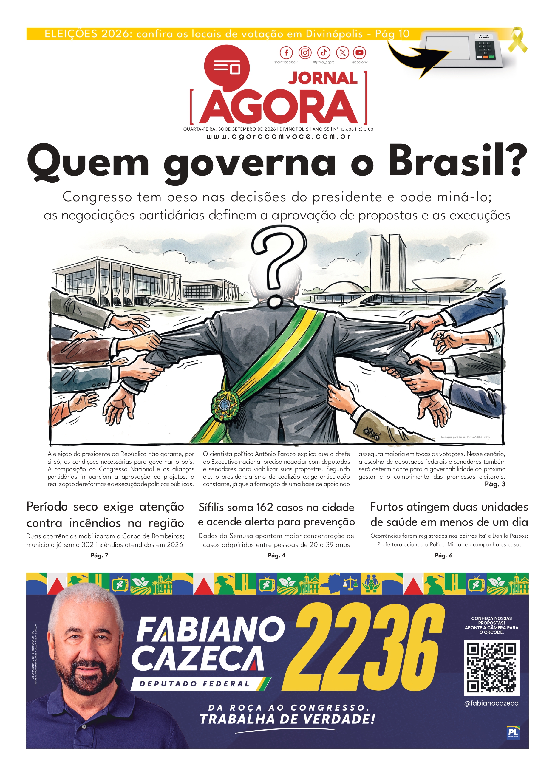 Capa — Jornal Impresso - 30/09/2026
