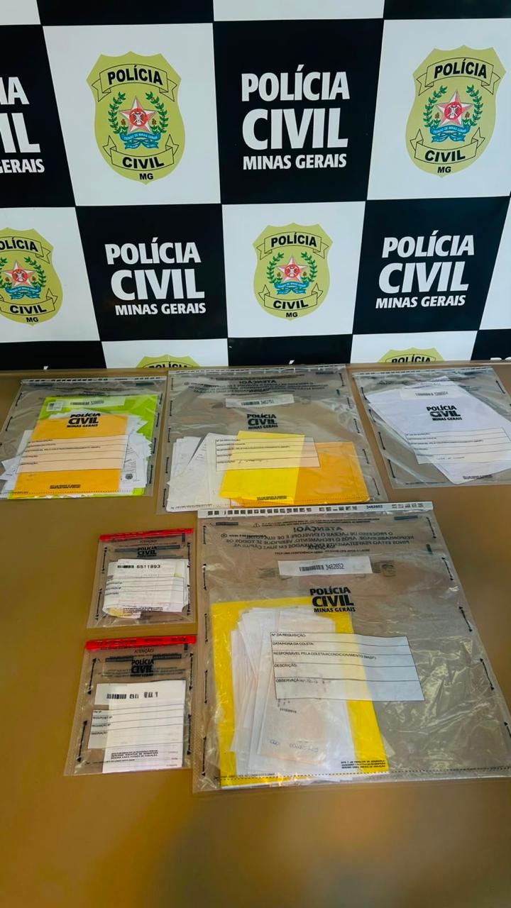 Presa mulher por estelionato e dezenas de notas promissórias são apreendidas