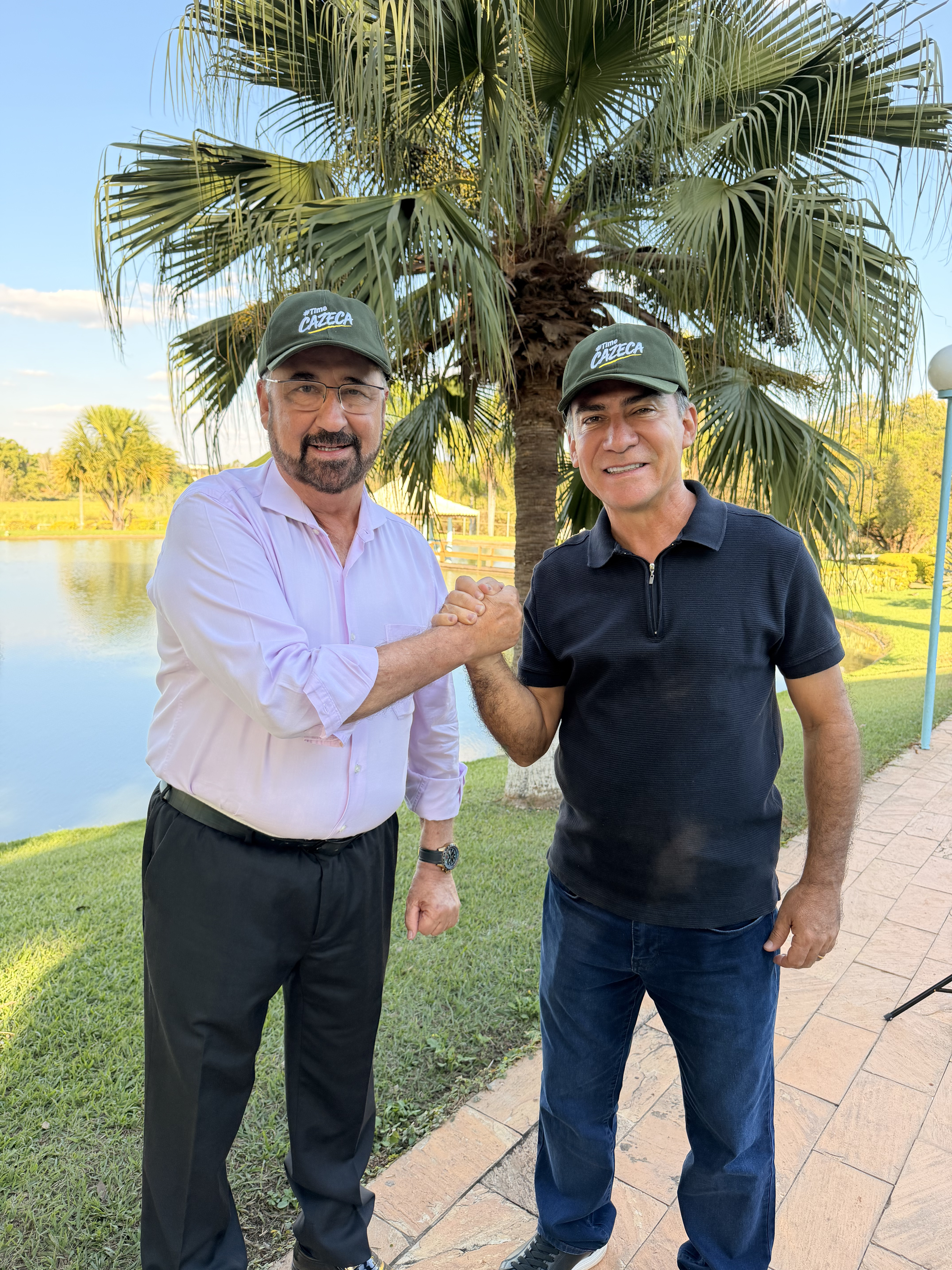 Fabiano Cazeca recebe apoio de Fábio Avelar